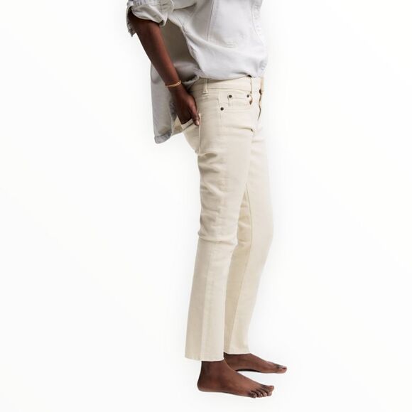 ZARA | Ecru | ZW THE MID WAIST SKINNY JEANS - Picture 8 of 11